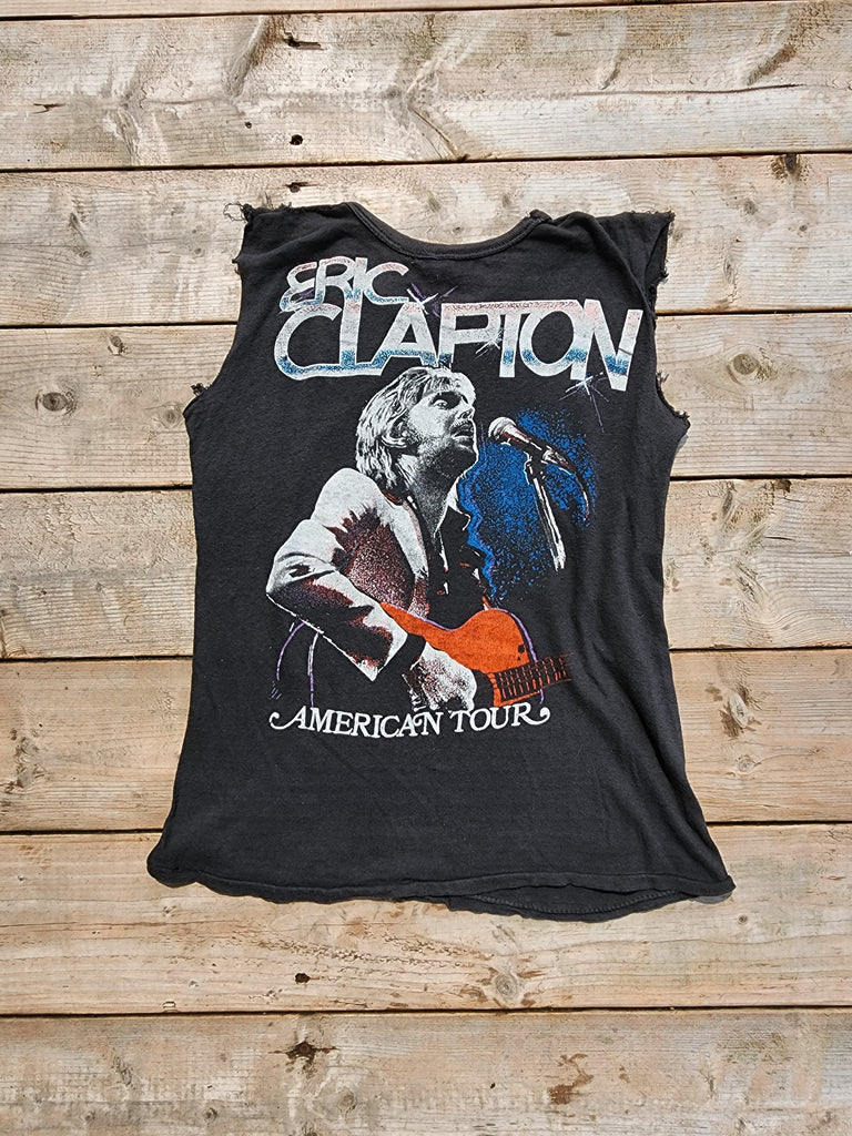 Vintage 1970's Eric Clapton "American Tour" Distressed Shirt (XS/S)
