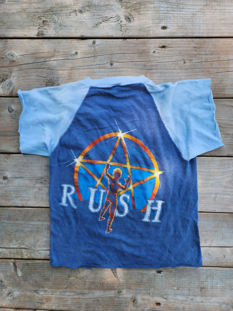 Vintage 1980's Rush Moving Pictures, Parking Lot Cut Off Shirt (Men's Small)