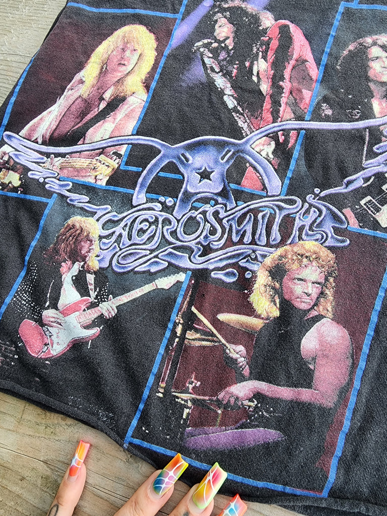 Vintage 1990's Aerosmith, North American Pump Tour, Cut Off Shirt (One Size)
