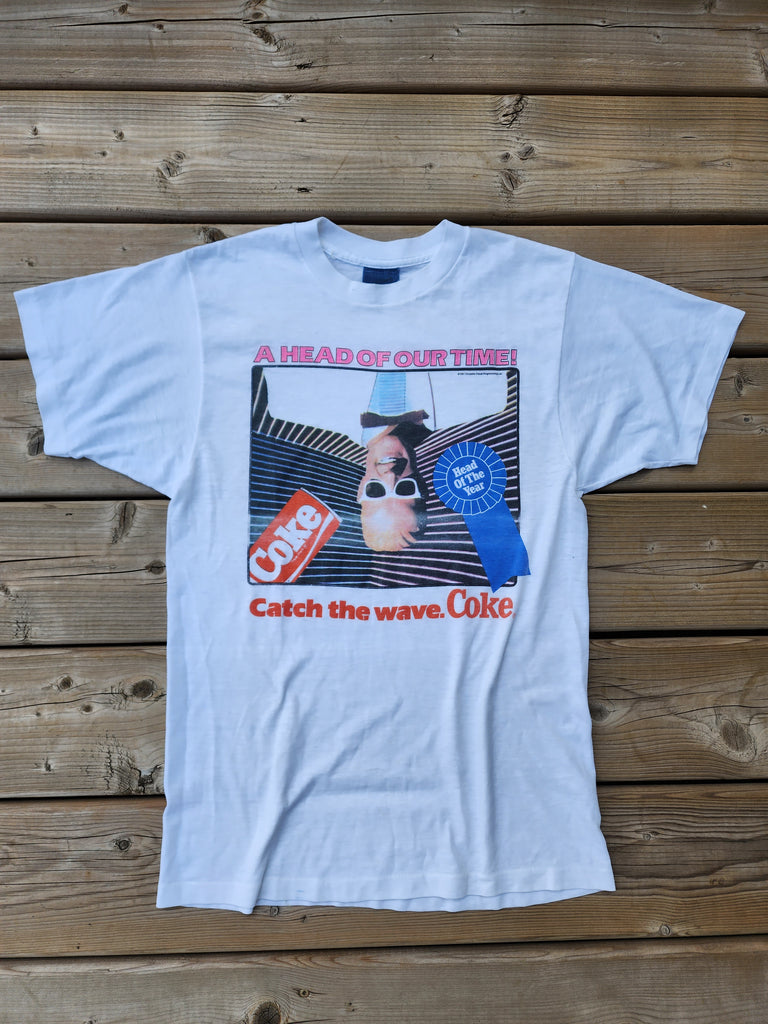 Vintage 1987 Coke Max Headroom ''Catch The wave'' T-shirt (Men's Small)