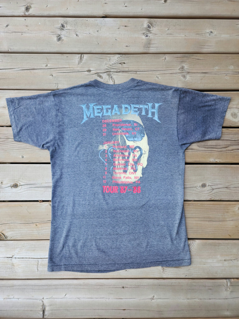 Vintage 1987 Megadeth ''Peace Sells... But Who's Buying ?'' Tour T-shirt (Men's Medium)