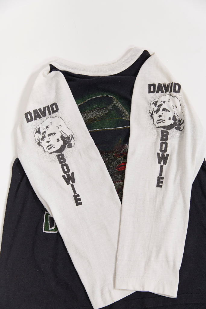 Vintage 1980's David Bowie Raglan Shirt (men's Small)