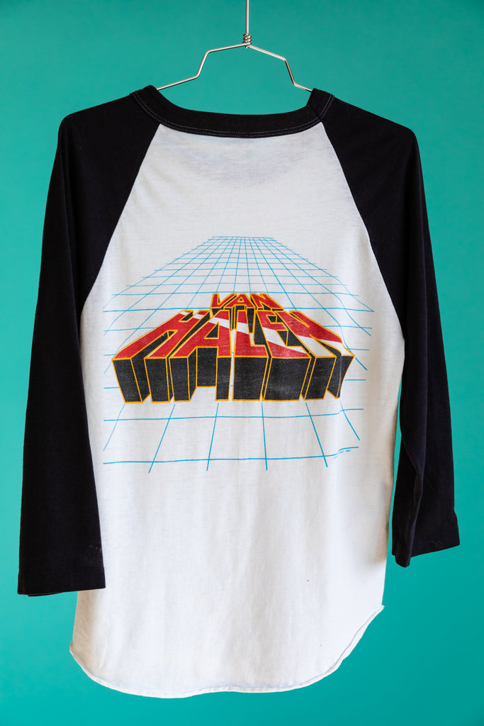 1982 Van Halen Live Concert Raglan Shirt