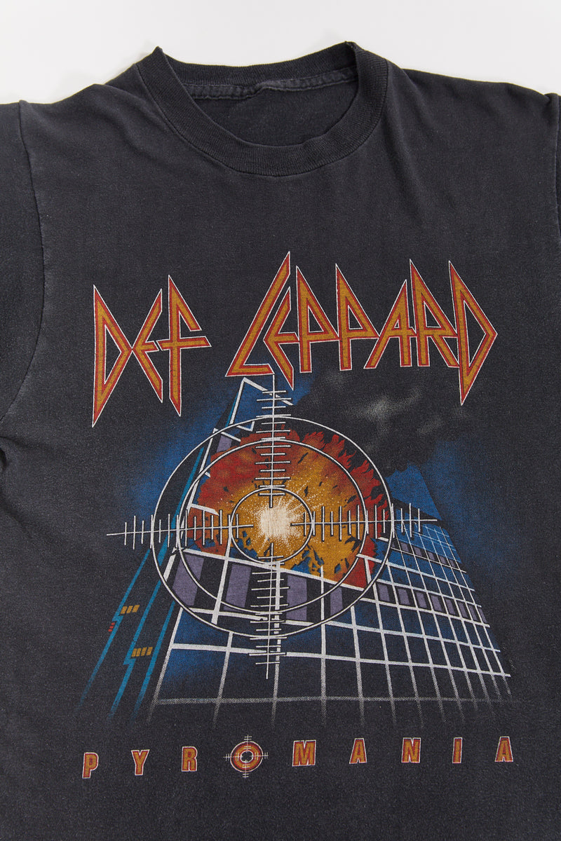 Vintage 1983 Def Leppard Pyromania Rock Till You Drop Tour T sh Widow s Blow