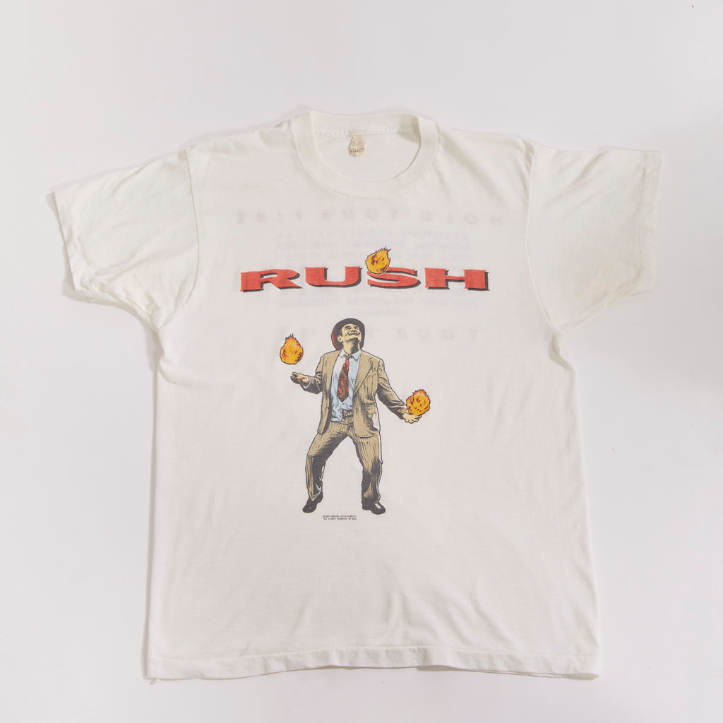 Vintage 1987-88 Rush Hold Your Fire Tour T-Shirt| Single Stitch| Screen Stars| Men's Medium
