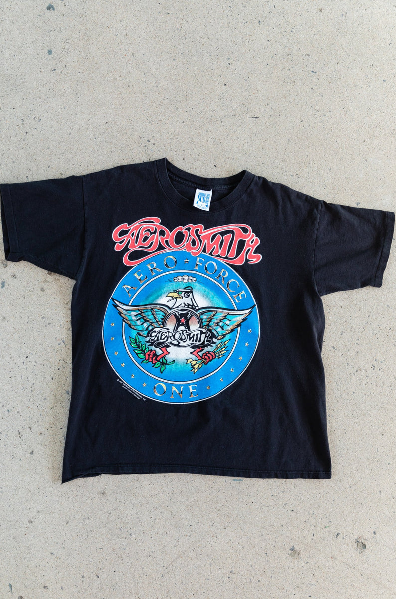 Aerosmith t shirt aeroforce one outlet
