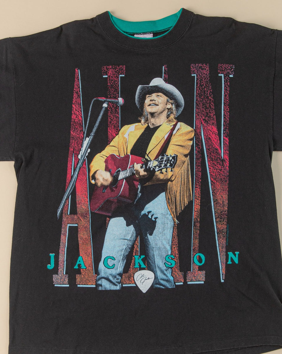 Jackson Dan Nash Stevie 他 イベントシャツ '82年 Vintage 1990's ALAN JACKSON T-Shirt Alan Jackson on Tour T-shirt