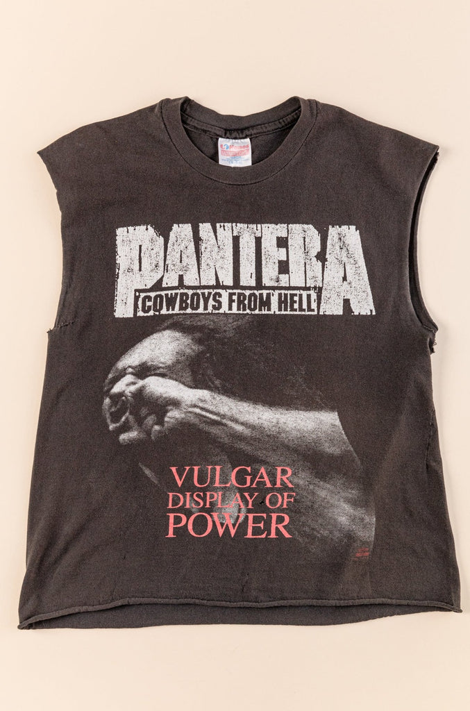 Vintage 1990's Pantera Stronger Than T-shirt| Cowboys From Hell T-shirt| Stronger Than All | Sleeveless Crop Top (one size)