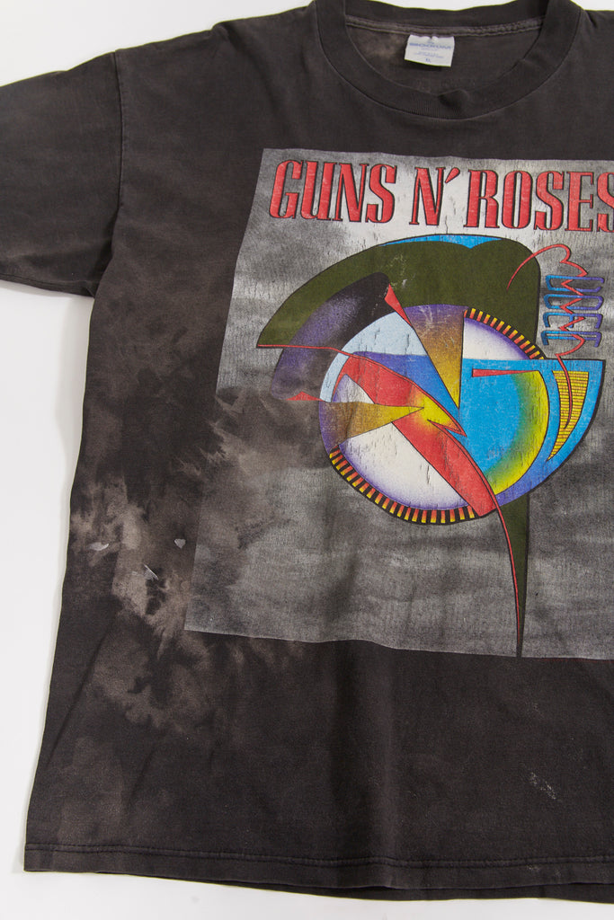Vintage 1993 Guns N' Roses Coma World Tour T-Shirt | Brockum Made In U.S.A Single Stitch | (Men's Large/ Extra Large)