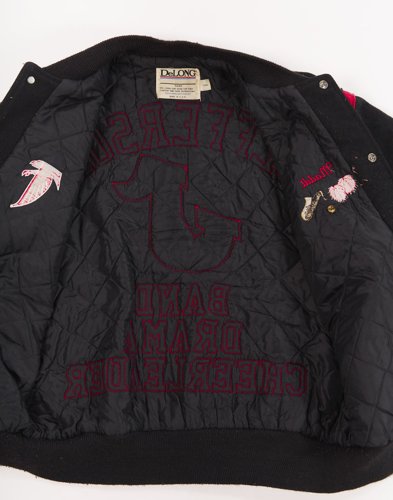 Vintage Letterman Jacket| Varsity Jacket| Vintage college Jacket| Jefferson Band Drama Cheerleader Jacket| (Men's Size Large/Extra Large)