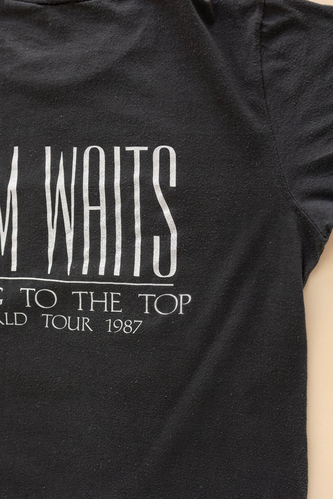 RARE Vintage Tom Waits Tour T-shirt, Going To The Top World Tour 1987 (Men's Medium)