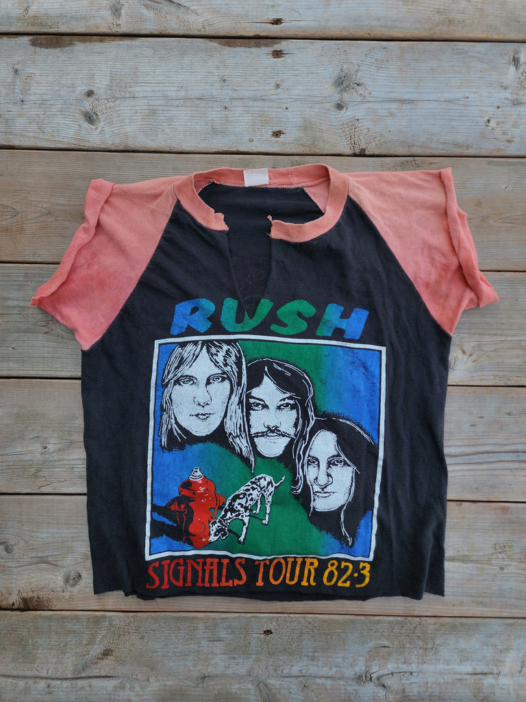 Rush Classic Baseball Tee Vintage 1980's Metallica ''Damaged Tour