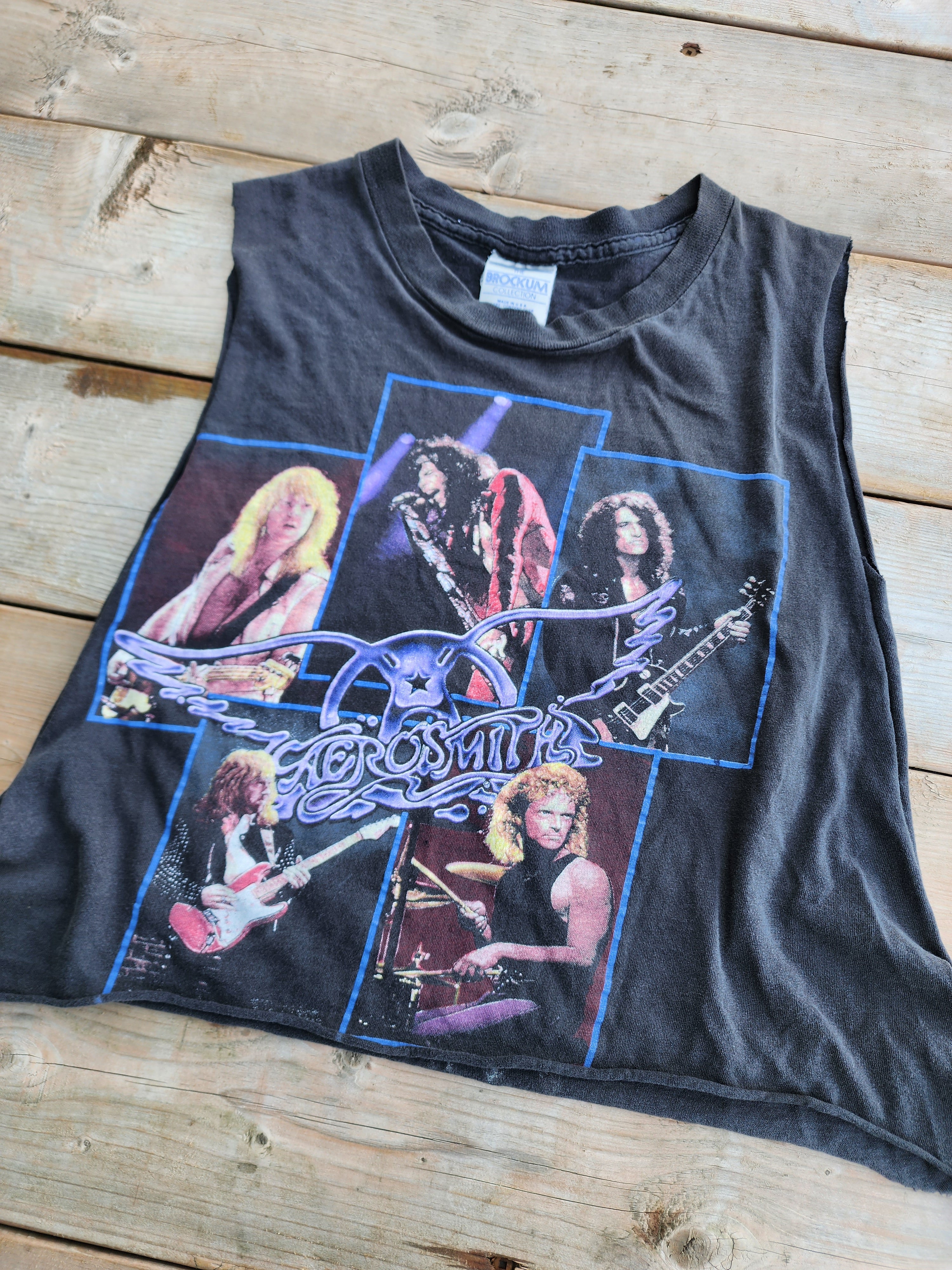 Vintage 1990's Aerosmith, North American Pump Tour, Cut Off Shirt