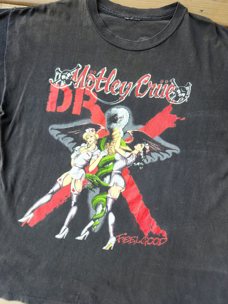 Vintage 1986 Motley Crue Dr. Feel Good Tour T-shirt (Men's Medium/Large)