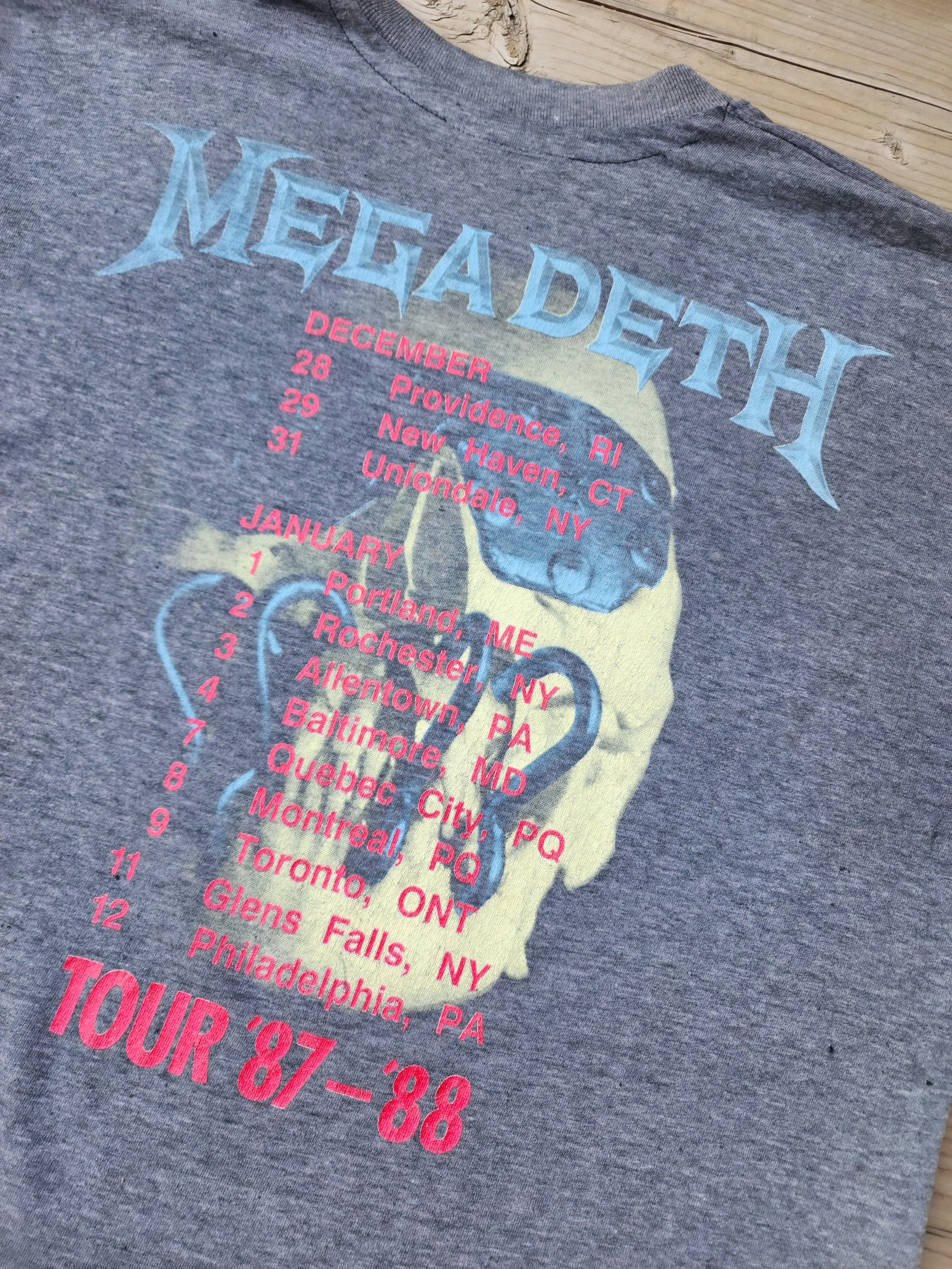 Vintage 1987 Megadeth Peace Sells. But Who s Buying Tour T shi Widow s Blow