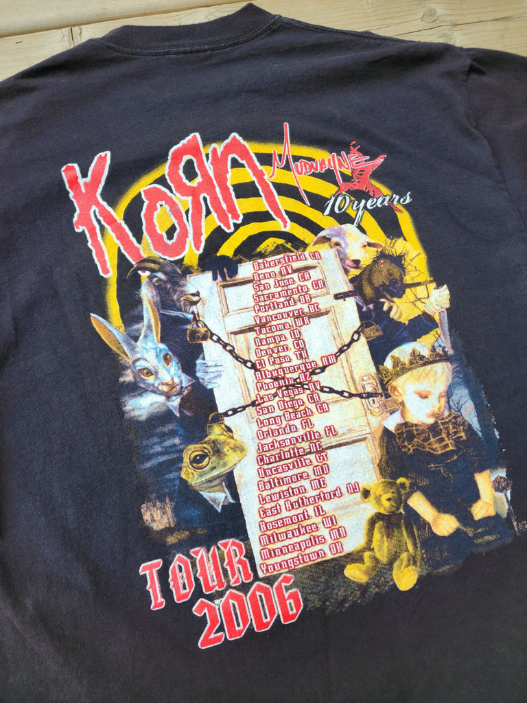 Vintage Korn Tour 2006 With Mudvayne 10 years T-shirt (Men's XL)