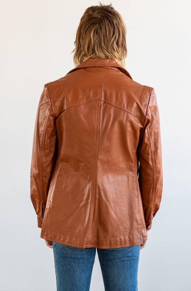 1970's Dead Stock BRIMACO Butterscotch Leather jacket
