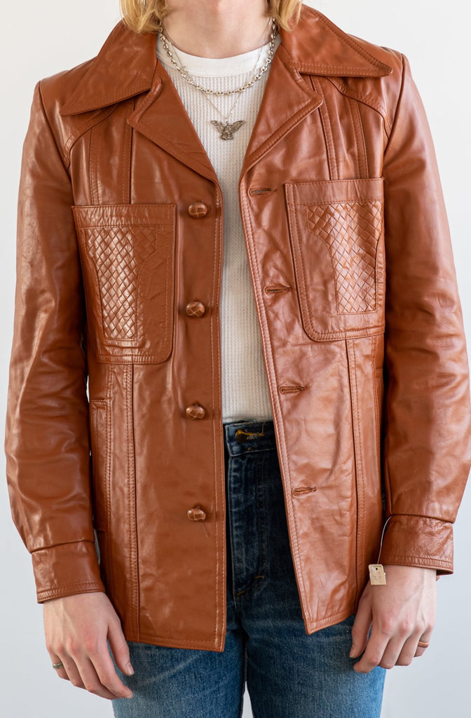 1970's Dead Stock BRIMACO Butterscotch Leather jacket