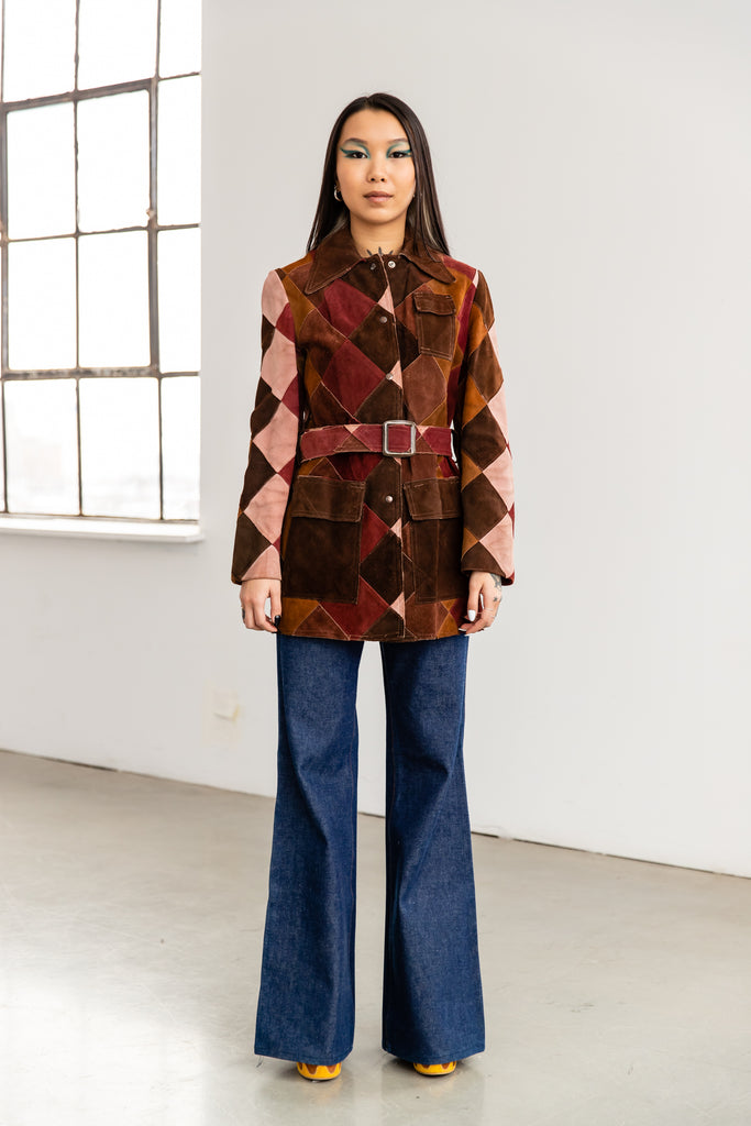 1970's Suede Patchwork Jacket, By Jonathan Legault High Gear