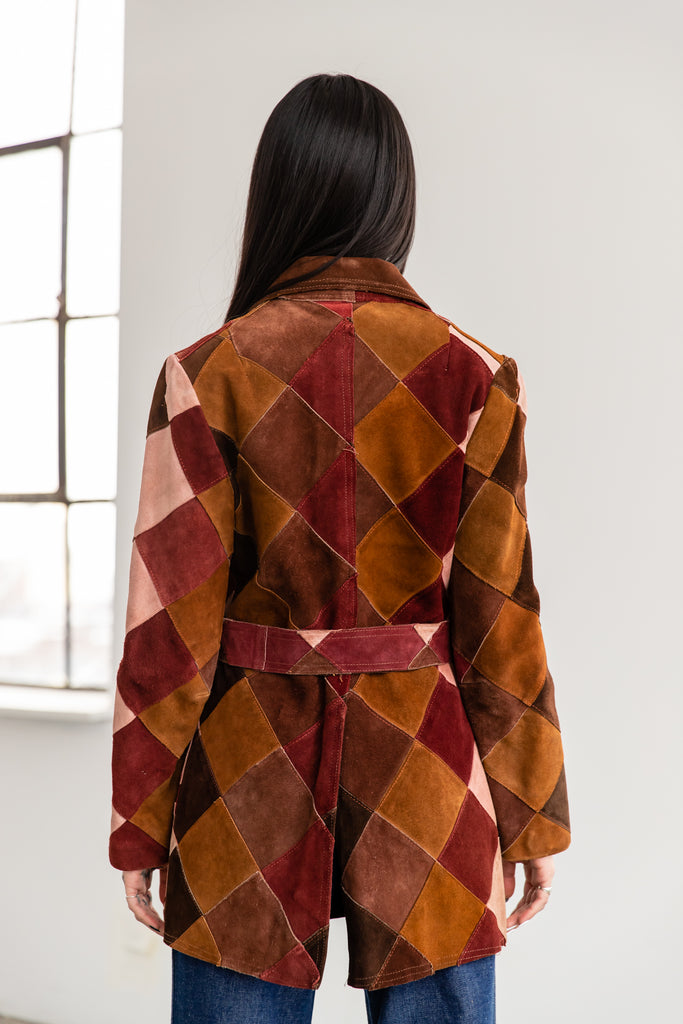 1970's Suede Patchwork Jacket, By Jonathan Legault High Gear