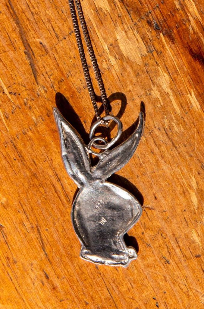 1980's Playboy Pendant Necklace | Sterling Silver 925