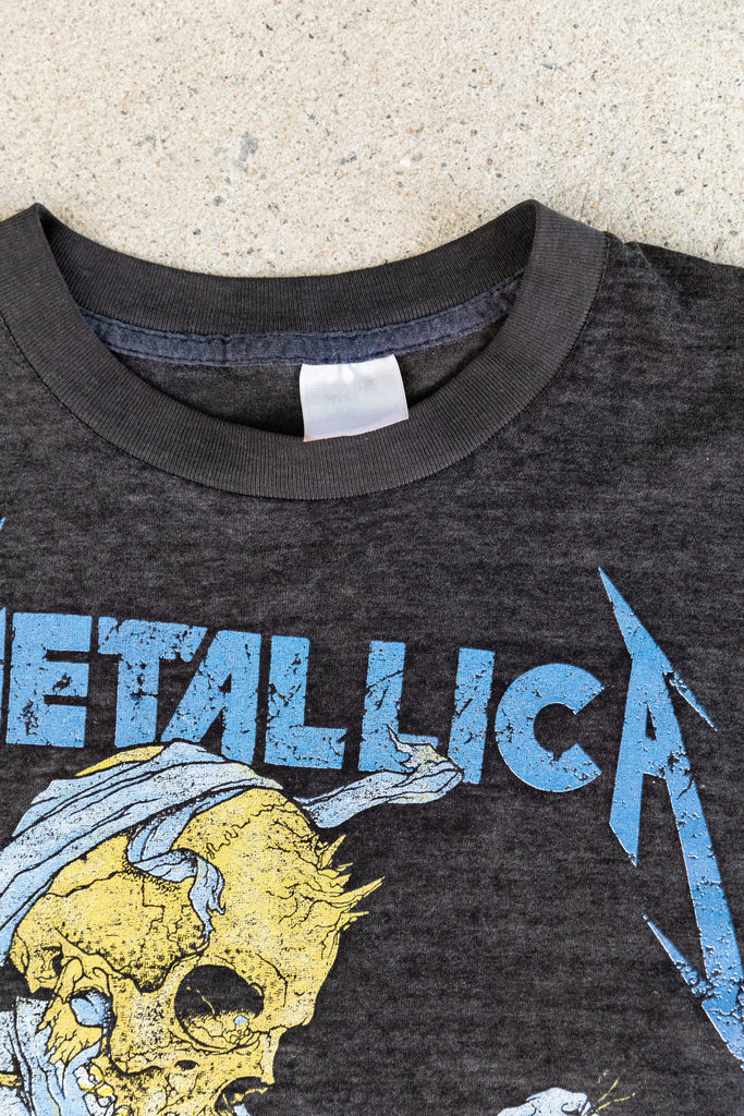 Vintage Paper Thin 1989 Metallica ''Their Money Tips Her Scales''  T-shirt