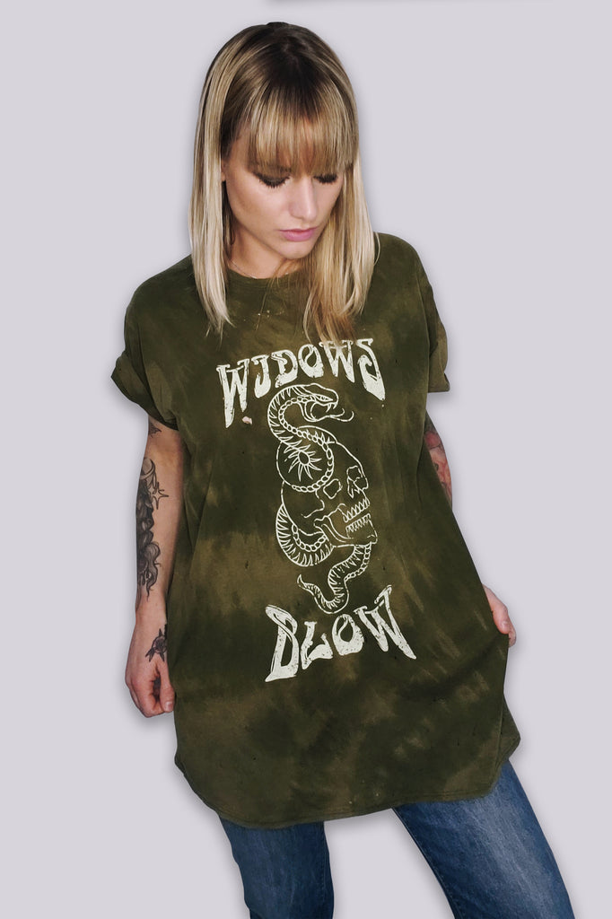 Widow's Blow O.G. Distressed & Sea Salt Acid Washed T-shirt