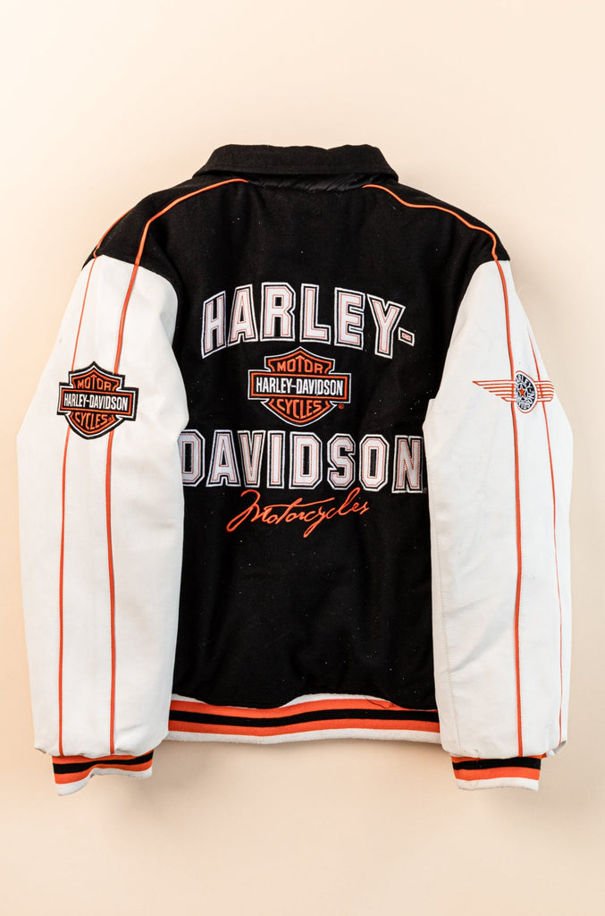 Reversible Harley-Davidson Bomber Jacket | Puffer Harley-Davidson Jacket | Quilted Bomber Jacket | Reversible Jacket (Woman's Small)