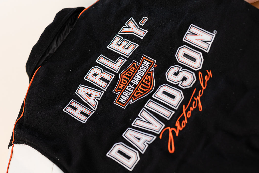 Reversible Harley-Davidson Bomber Jacket | Puffer Harley-Davidson Jacket | Quilted Bomber Jacket | Reversible Jacket (Woman's Small)