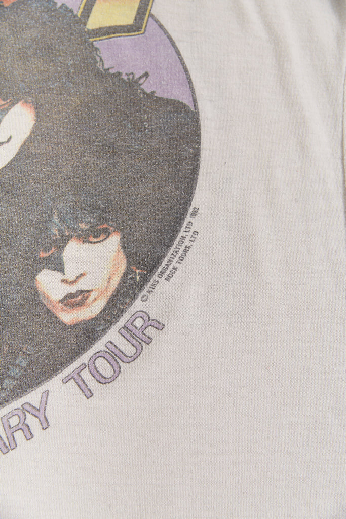 Vintage 1982 Kiss 10th Anniversary Tour Baseball Shirt | Kiss Jersey Shirt | Creatures of the Night Tour/10th Anniversary Tour| Men's Small