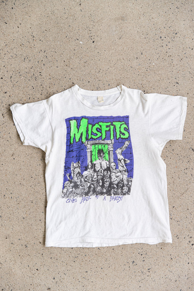 VERY RARE ! 1980'S MISFITS Earth AD ''ONE HELL OF A PARTY'' T-SHIRT