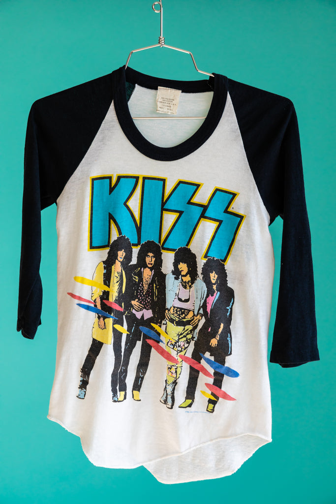 1980's KISS ''Asylum World Tour 1985-86'', Raglan Shirt