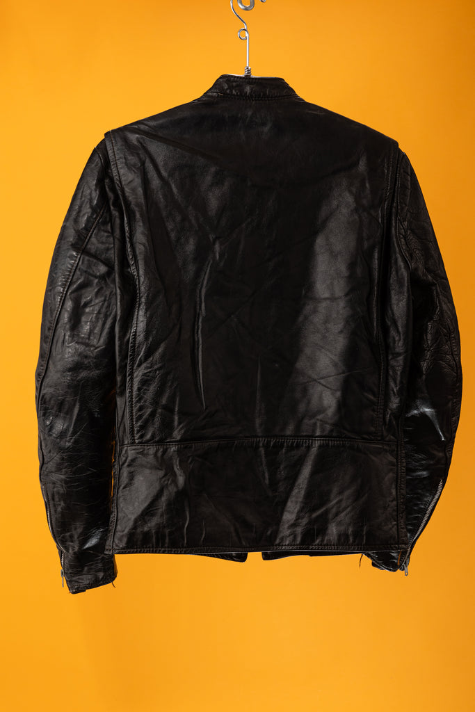 1960's Brooks Gold Label Leather Cafe Racer Jacket