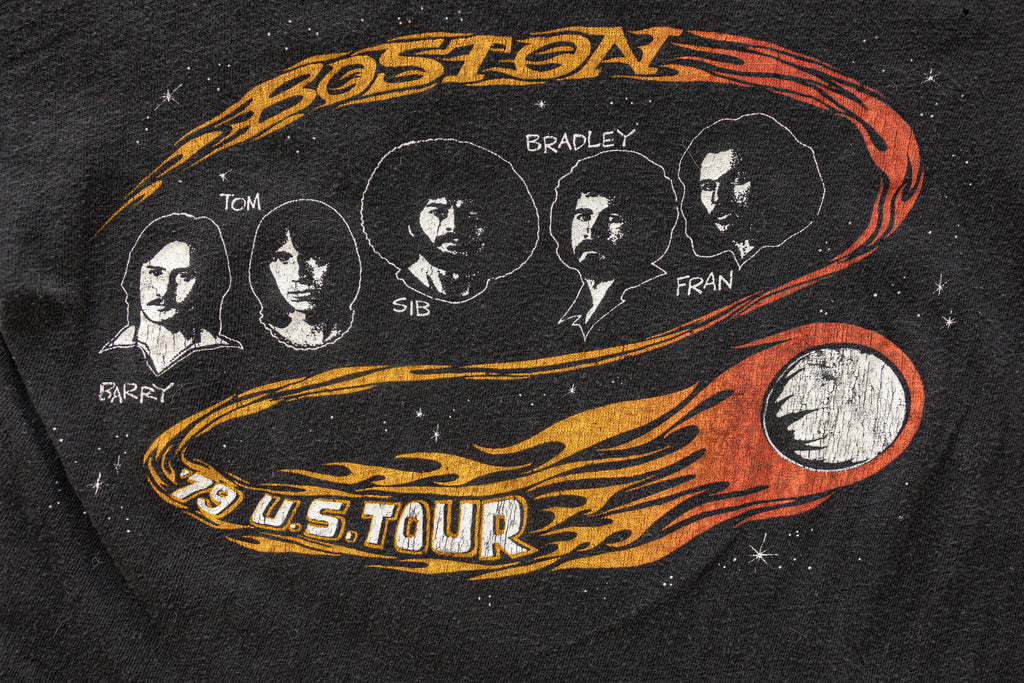 Vintage 1970's Boston T-shirt| 1979 U.S. Tour t-shirt| Don't Look Back| Boston Concert T-shirt| 70's Ringer T-shirt (men's XS)