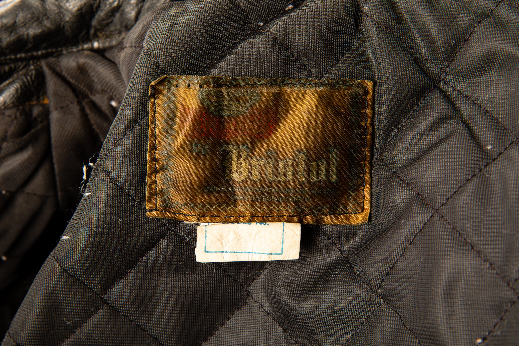 Vintage 1970's Bristol Two Tones Black and Red Café Racer Leather