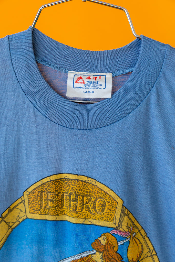 1979 Jethro Tull : On Road Again tour Blue T-Shirt