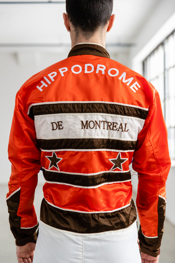 1970's Racing Coverall Horse Racing Uniform Blue Bonnets Hippodrome Montreal