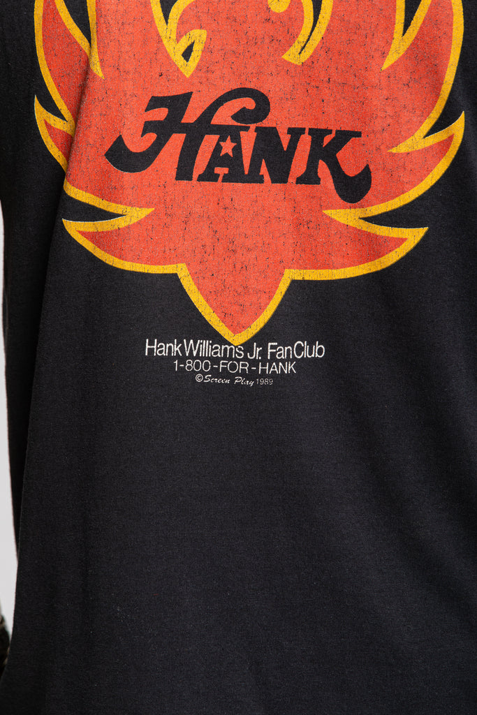 Vintage 1980's Hank Williams Jr. Tank Top "Double Eagle Tour " | 1989 Hank  Williams Jr. Fan Club Tour Sleeveless Shirt| (Men's Medium)