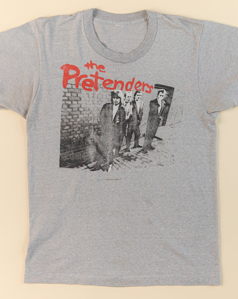Vintage 1980's The Pretenders T-Shirt  1984 ''The Pretenders U.S. Tour '84 T-shirt Cheval Music LTD  (Men's Small)