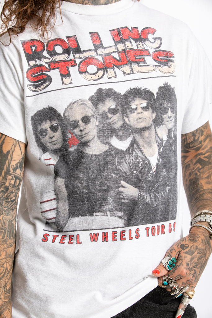 The Rolling Stones Steel Wheels Tour Of 89' T-shirt (Men's Medium)