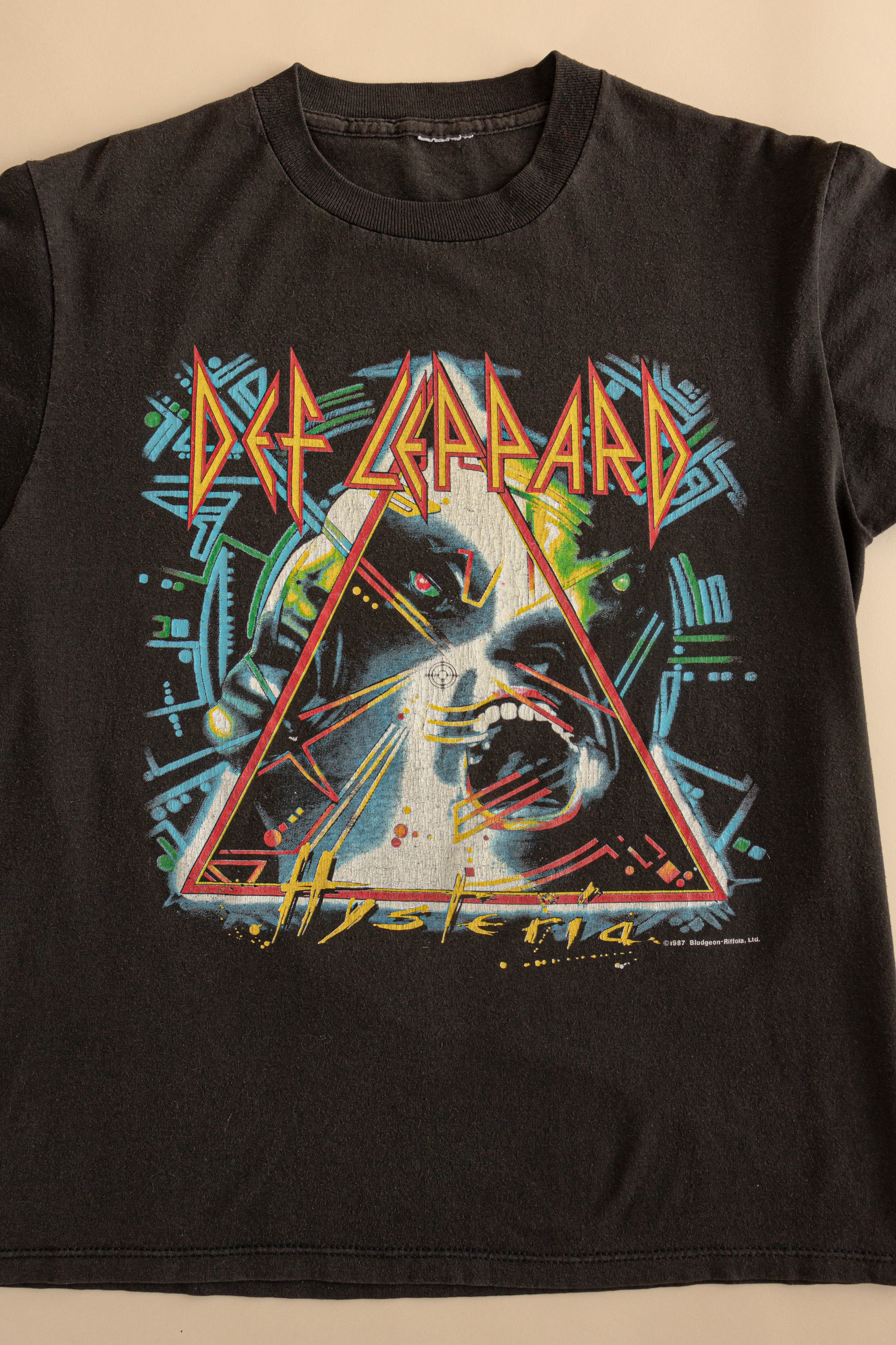 Bedrift parti klassisk Vintage 1987 Def Leppard Hysteria Tour T-shirt| 80's Def Leppard T-shi –  Widow's Blow