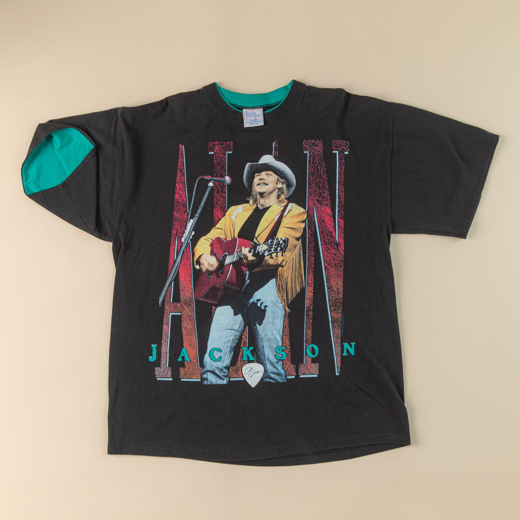 Vintage 1990's ALAN JACKSON T-Shirt Alan Jackson on Tour T-shirt  1990's country music t-shirts  (Men's X-Large)