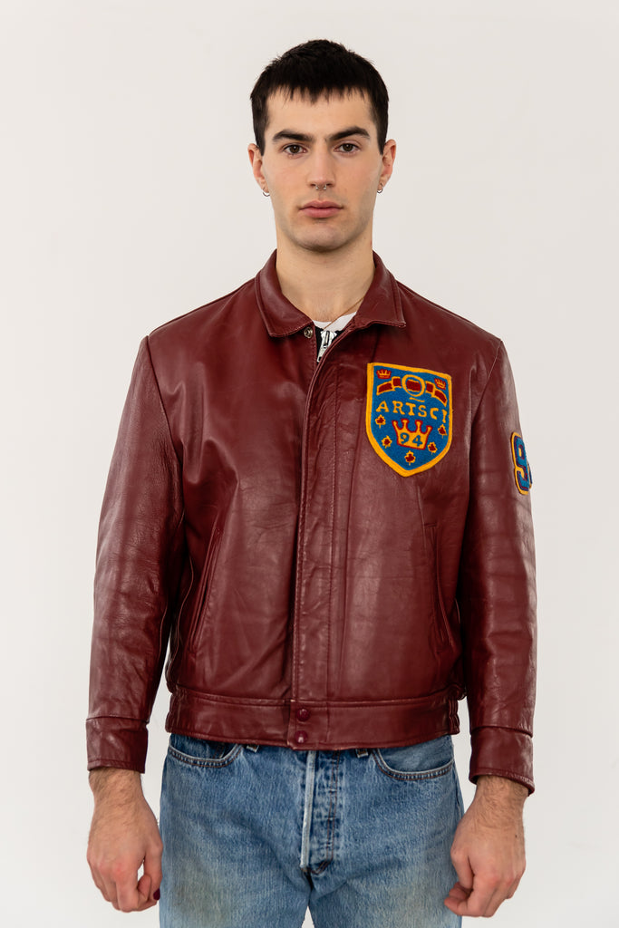 Varsity Leather Jacket From Queen's University Faculty of Arts & Science: Class of 1994