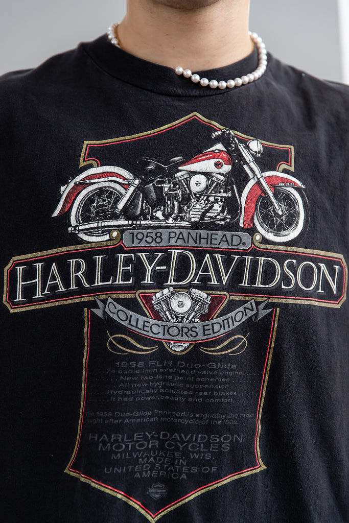 1990's Harley-Davidson 1958 Panhead Collectors Edition Tomahawk Wisconsin Sleeveless Shirt