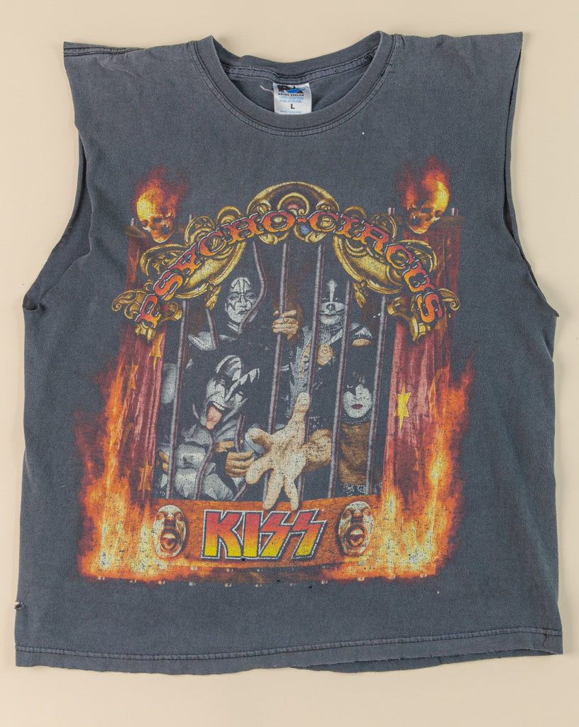 Vintage 1990's KISS Shirt  Psycho-Circus  US Tour  1997 ''Live in 3D'' Completely Fuck'n Psycho T-shirt  (Men's Large)