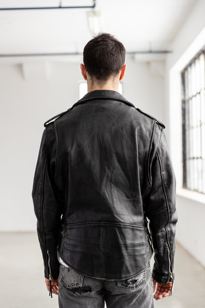 1990's Leather Moto Biker Perfecto Jacket by Select Leather