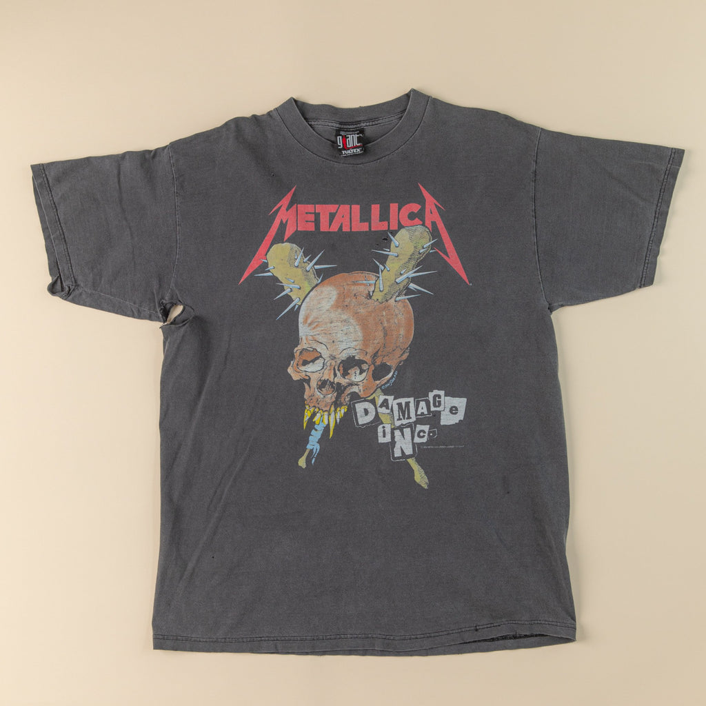 Vintage 1990's METALLICA "Damaged Inc. Tour t-shirt | 1994 Metallica T-shirt | Pushead Metallica T-shirt (Mens X-Large)