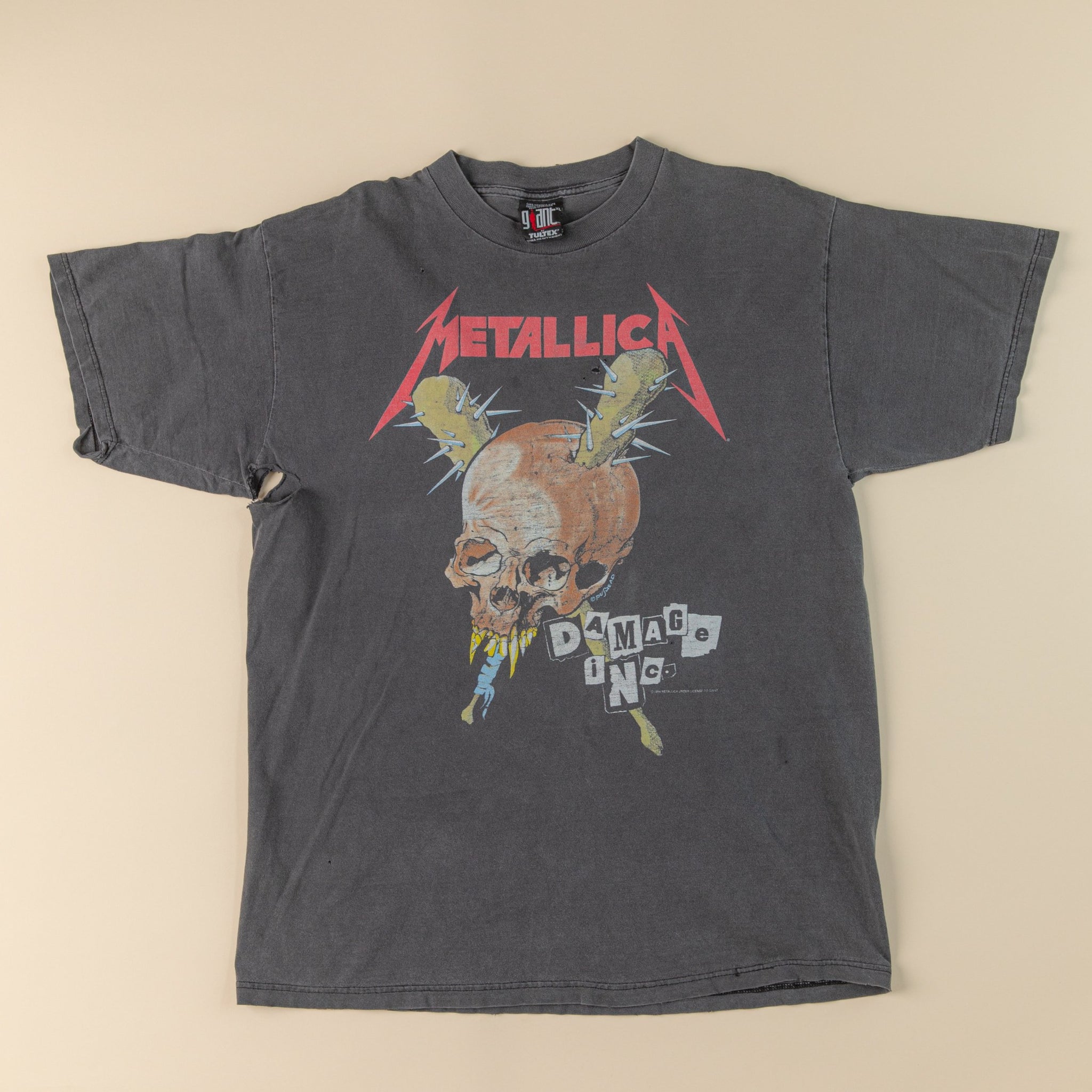90s LLICA DAMEGE INC TOUR Tシャツ Vintage 1994 90's Metallica Damage Inc Tour Shirt XL - BIDSTITCH