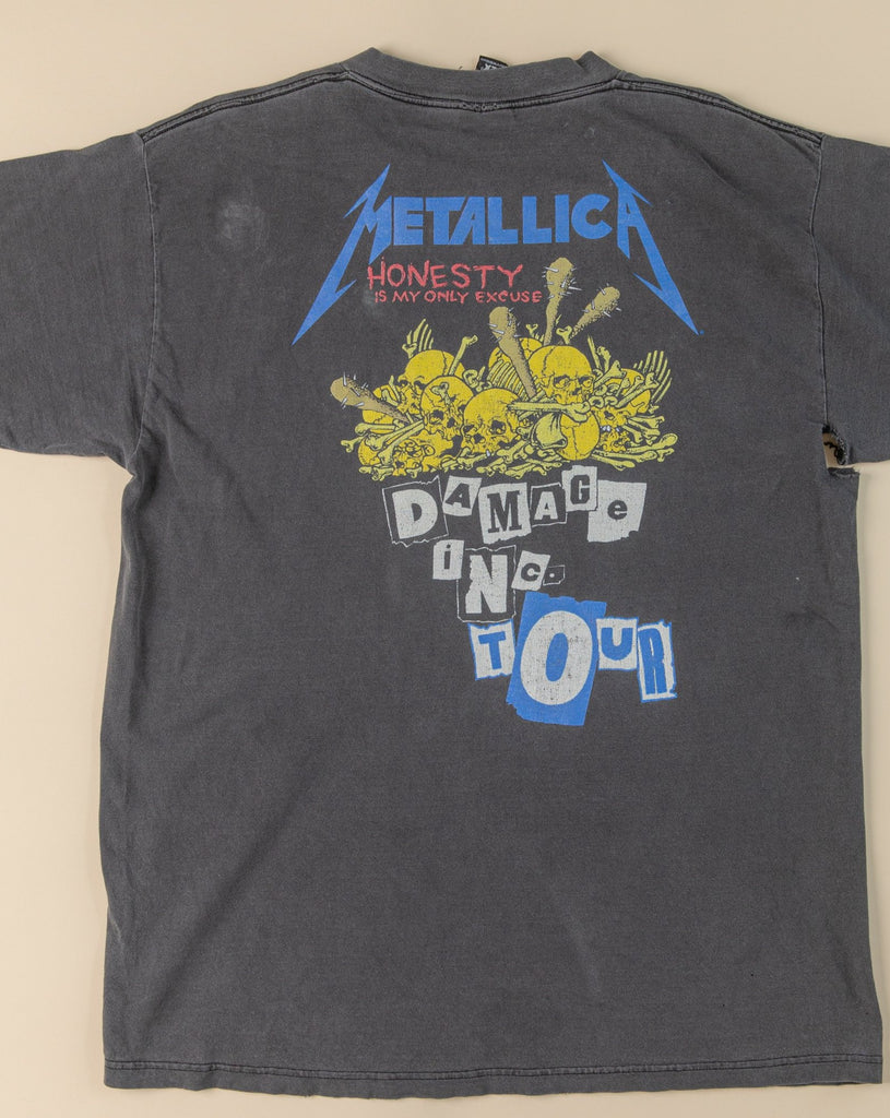 Vintage 1990's METALLICA "Damaged Inc. Tour t-shirt | 1994 Metallica T-shirt | Pushead Metallica T-shirt (Mens X-Large)