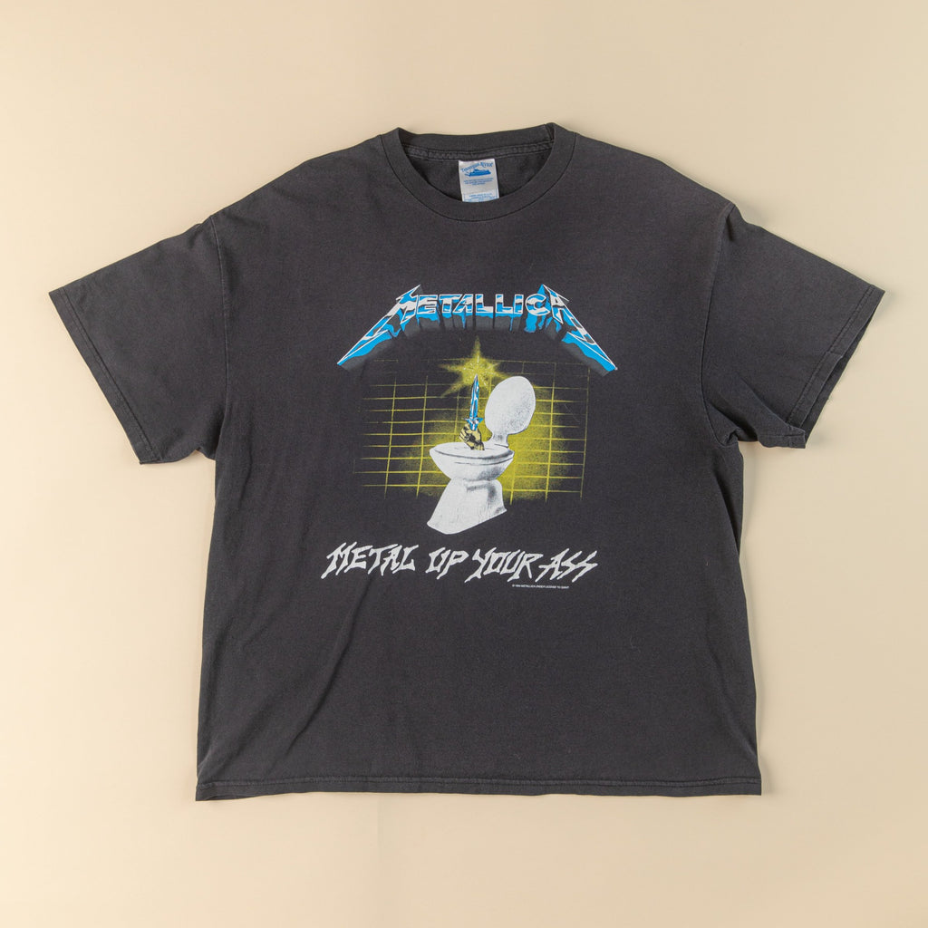 Vintage 1990's METALLICA T-Shirt | Metal Up Your Ass | 90's Ride the lightning T-shirt | 1994 Metallica T-shirt (Men's X-Large)